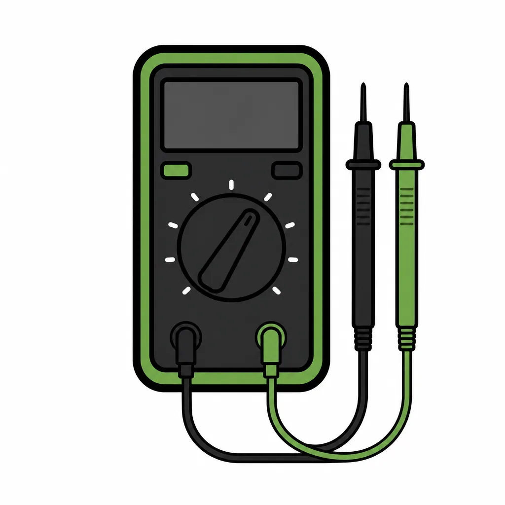 Multimeter with test probes, representing electrical troubleshooting and repairs